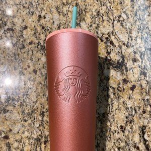 24 OZ Metallic Pink Starbucks cup